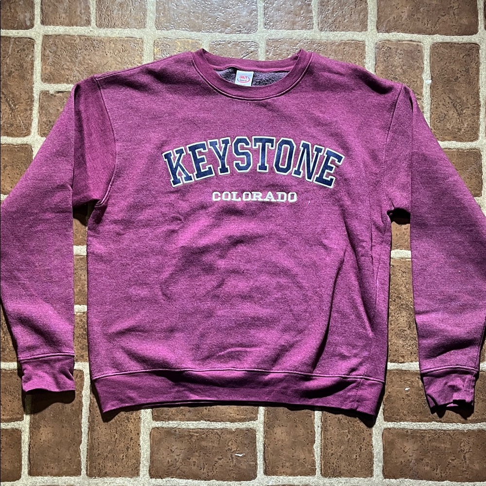 Keystone, Colorado Maroon/Purple Crewneck Sweatshirt